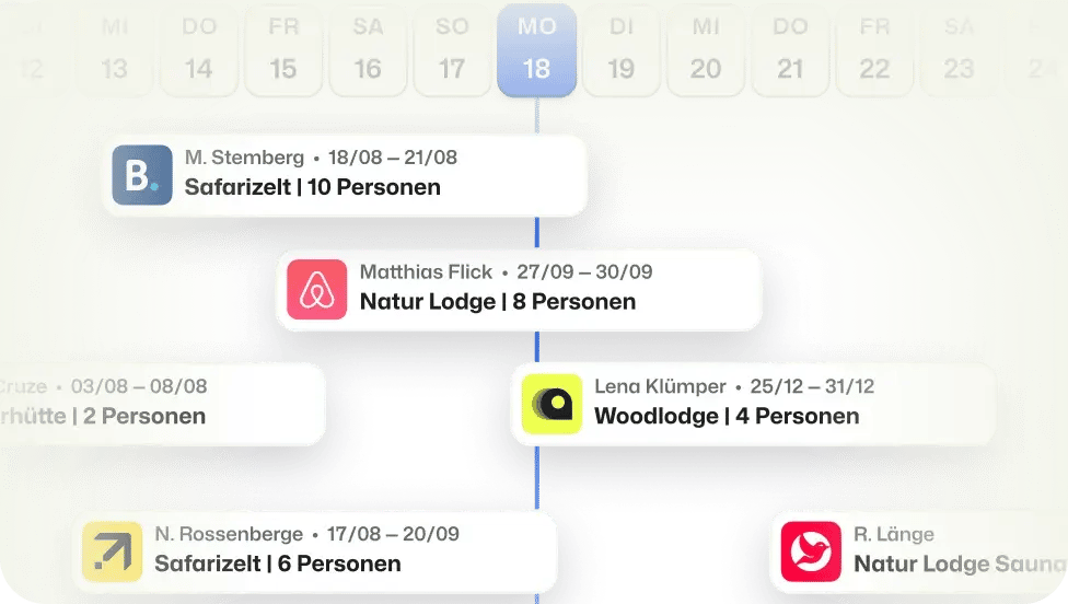 Booking-Experts-Ferienparks-Channel-Management-List