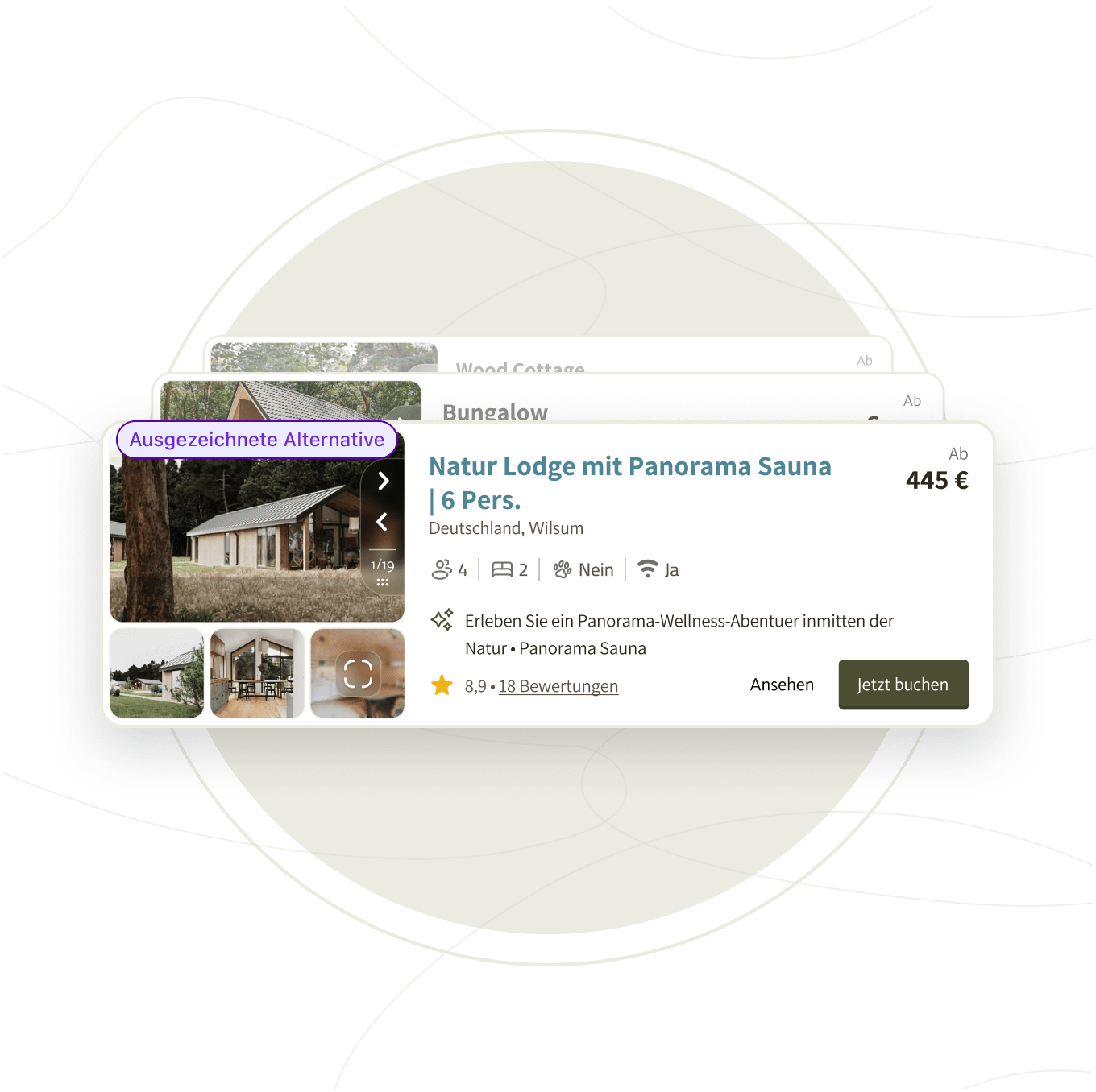Booking Experts Buchungsstrecke Alternativer Buchungsvorschlag