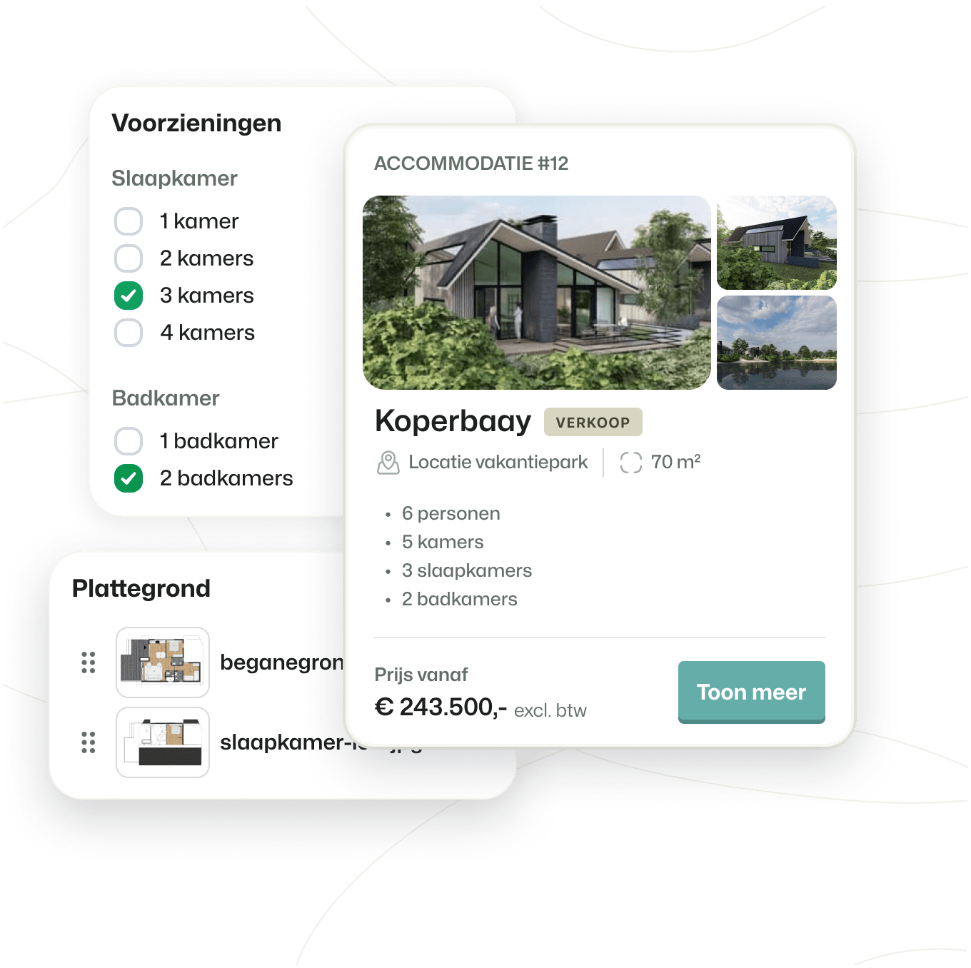 Booking Experts CMS Website Recreatieve Verkoop Beheer Vastgoed