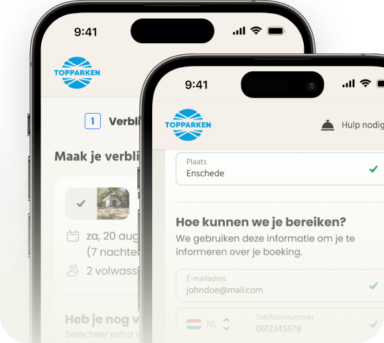 Booking Experts Oplossing Concerns Groepen Checkout