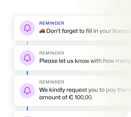 BEX Solution Holiday Park Back Office Reminders