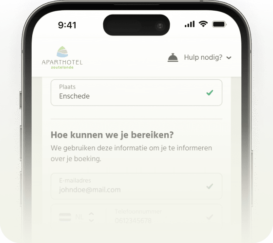 BEX Oplossing hotel gastreis Checkout