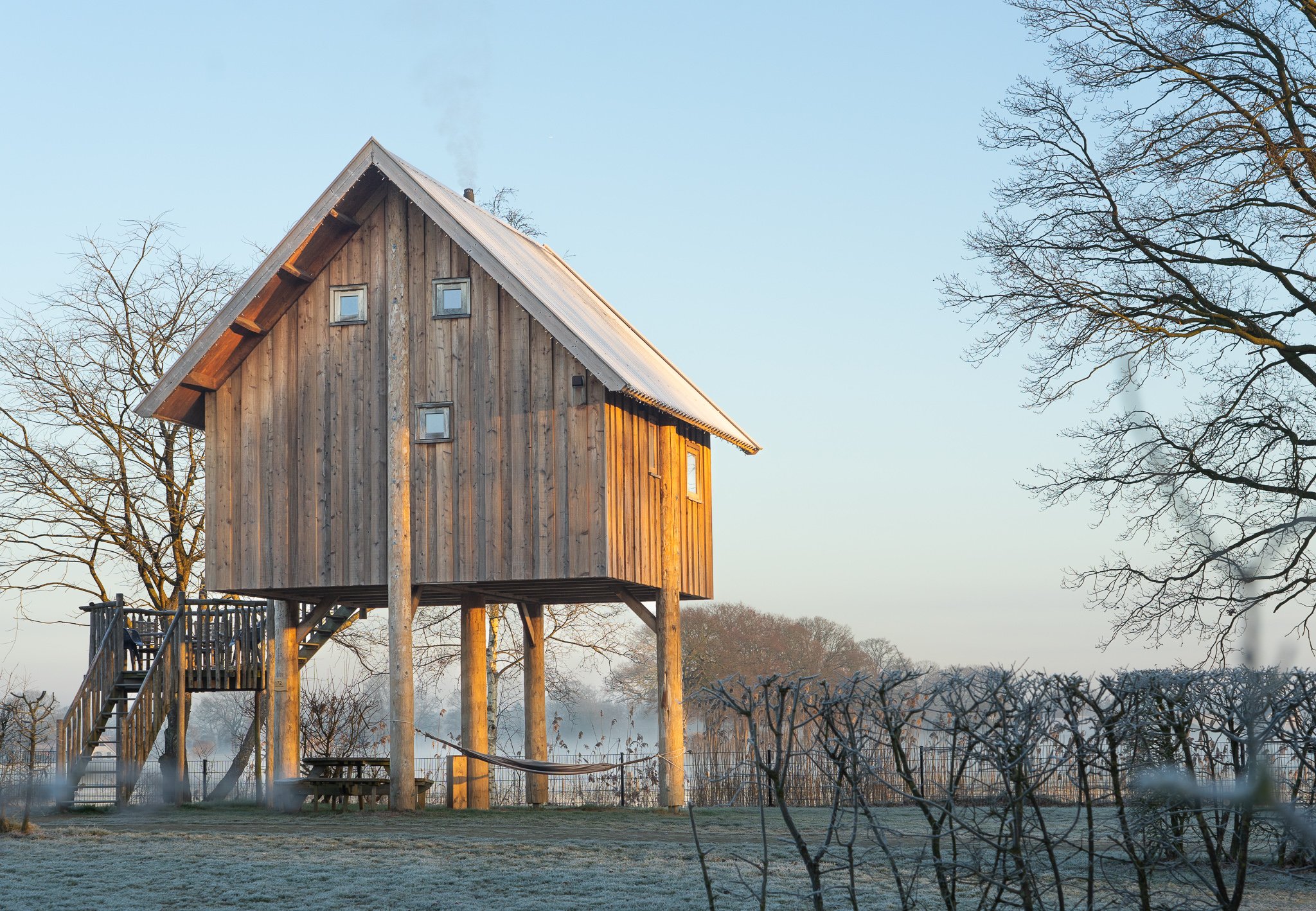 Mölke - Boomhut in de winter