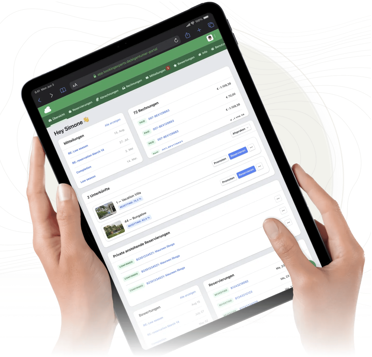 Booking-Experts-Eigentümer-Verwaltung-Dashboard