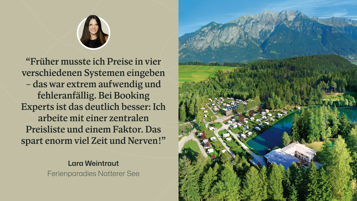 Preismanagement Ferienparadies Natterer See Lara Weintraut
