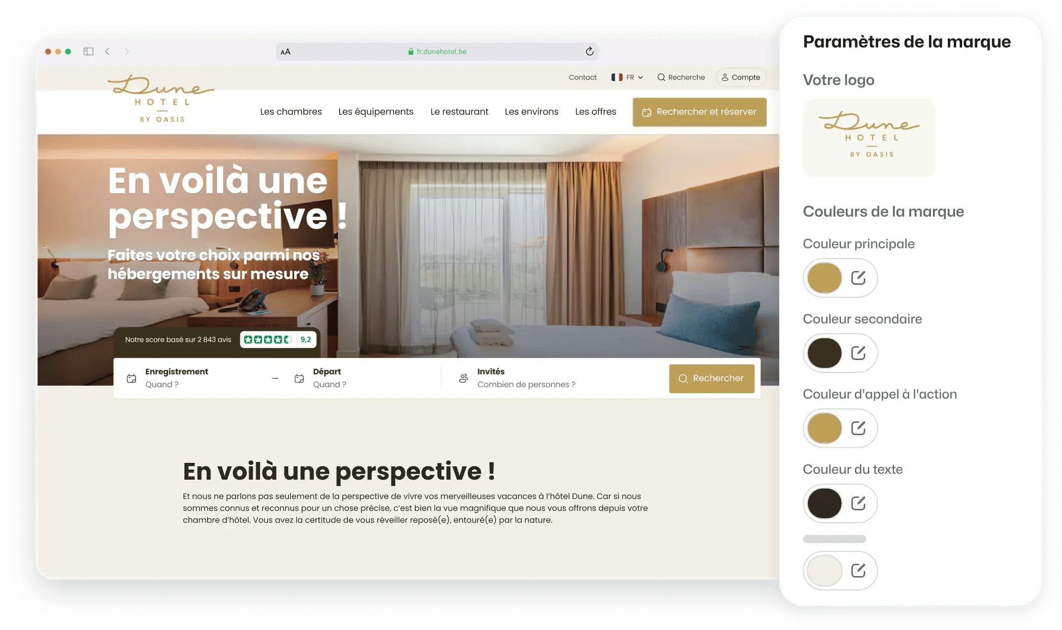 BEX CMS designer Dune FR