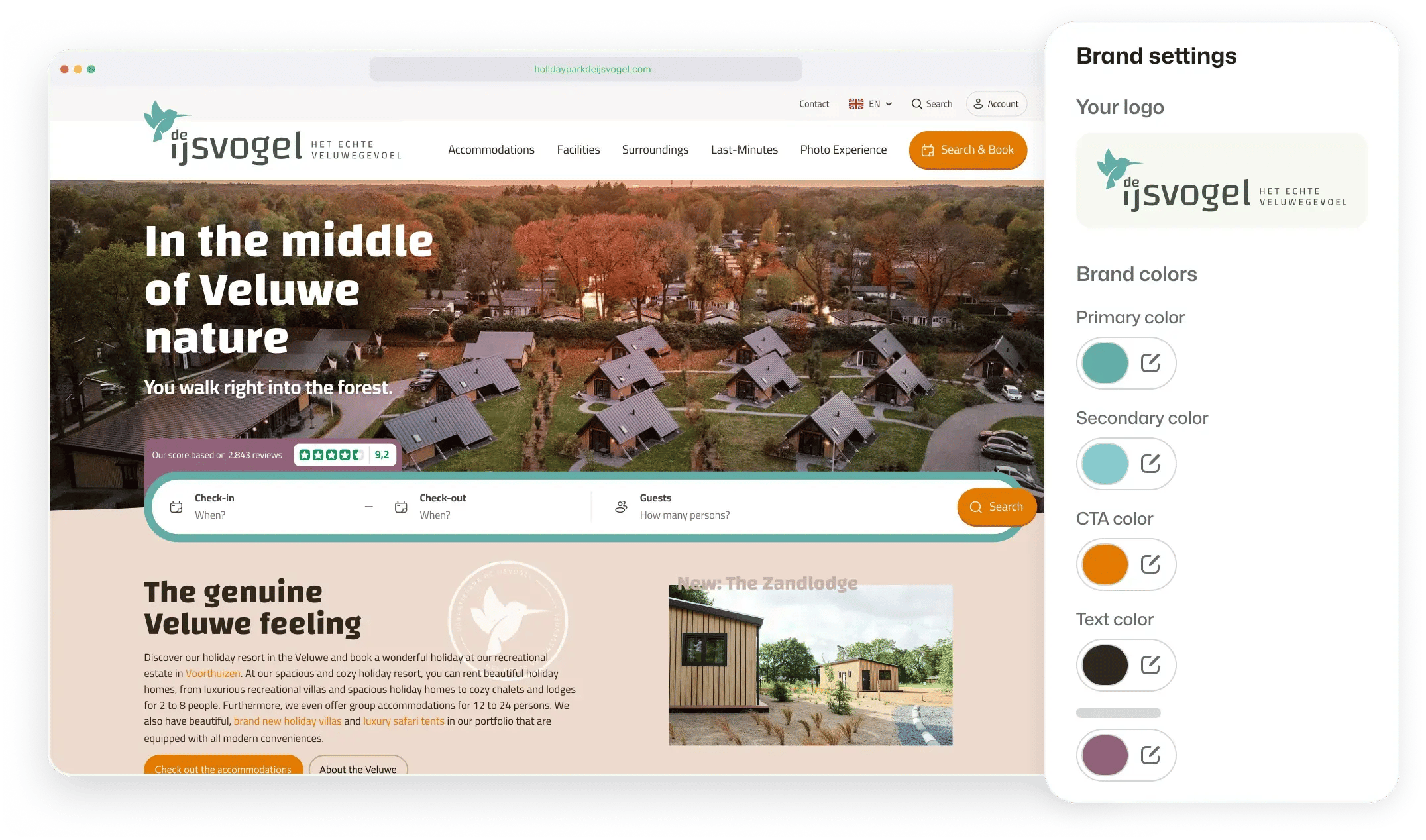 BEX CMS designer IJsvogel EN