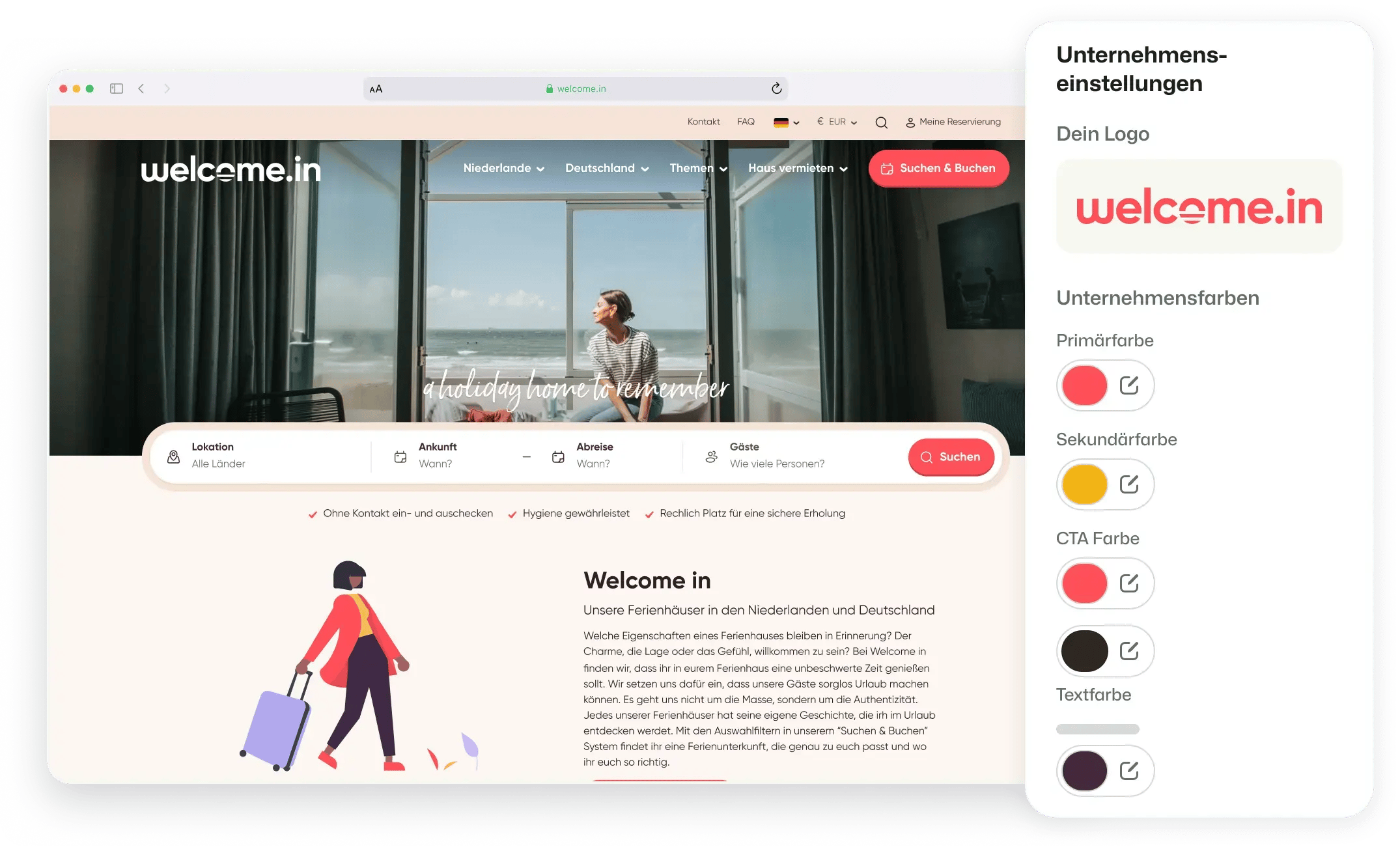 BEX CMS designer Welcome.in DE