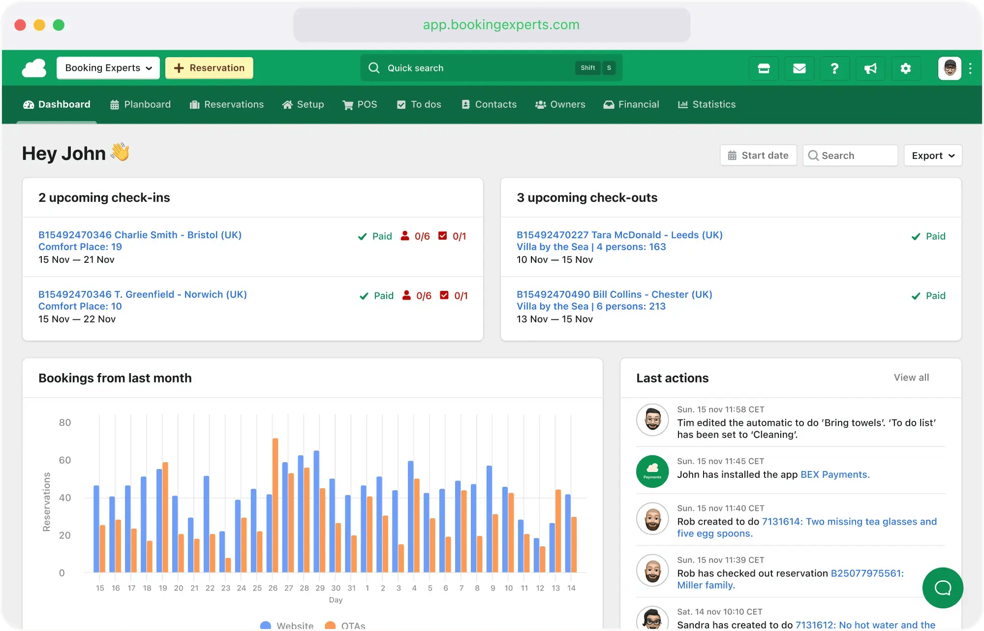 BEX PMS Dashboard EN