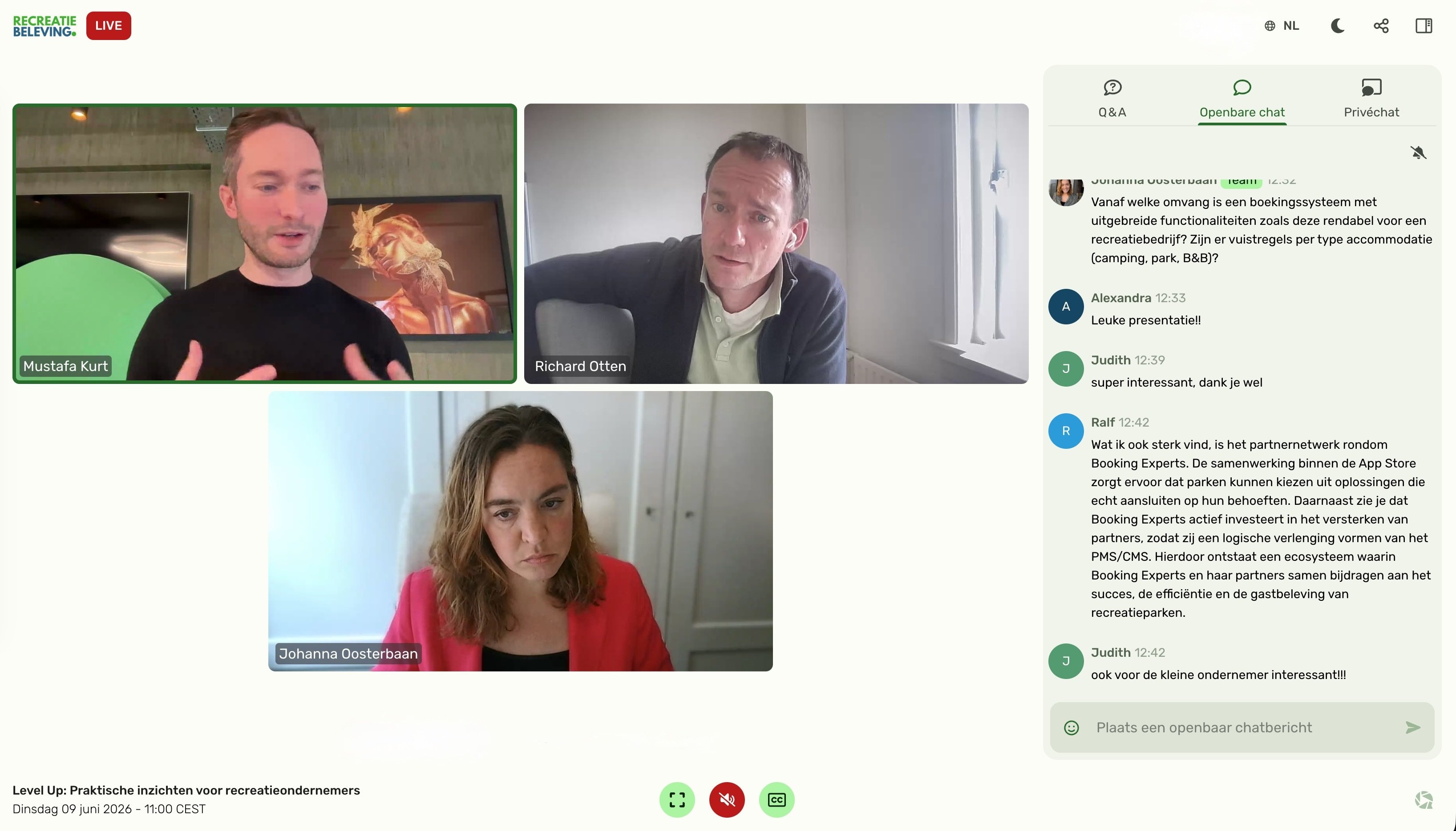 Webinar Level Up through Innovations schermafbeelding