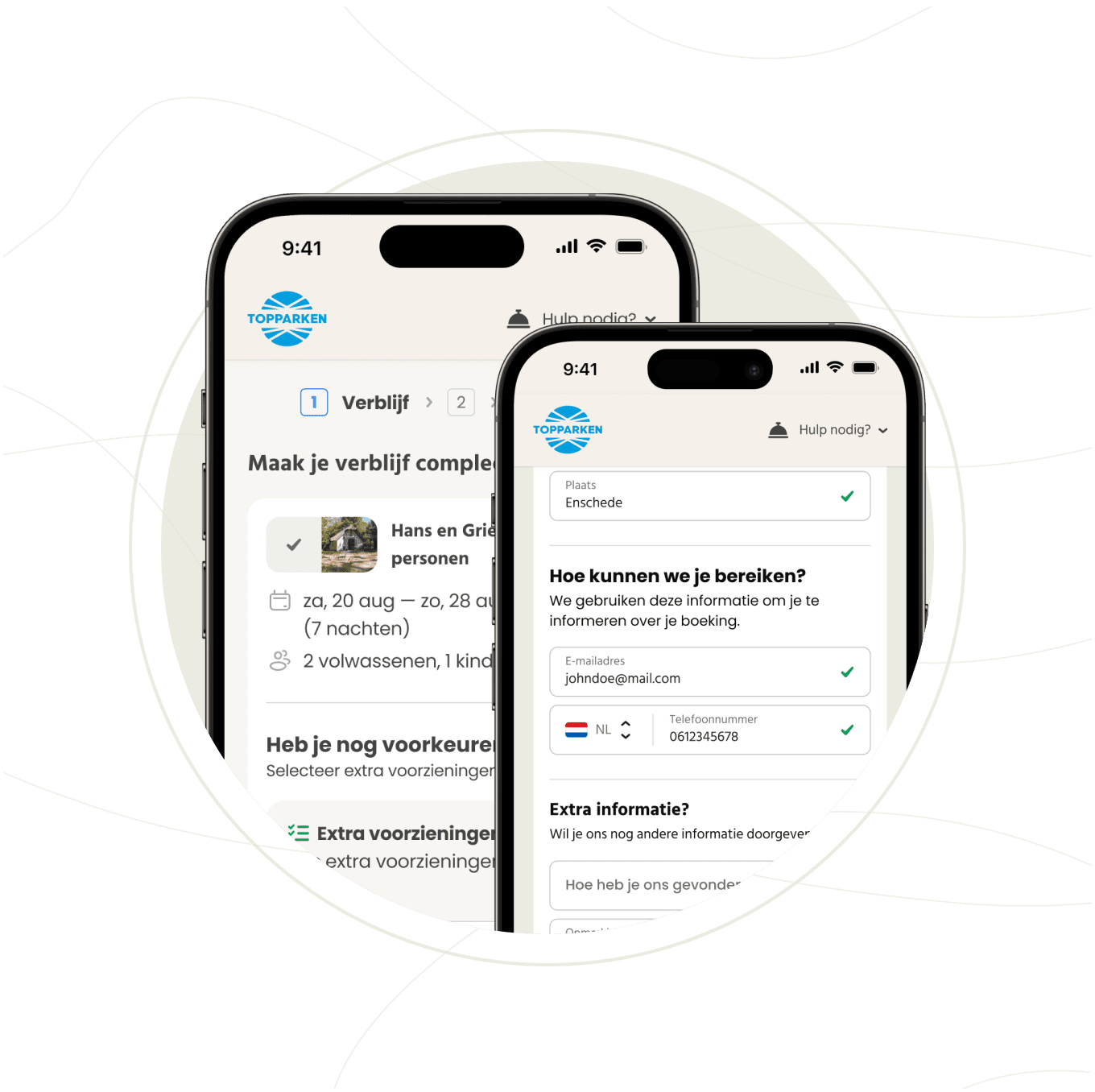 Reserveringssysteem Boeking Website Checkout
